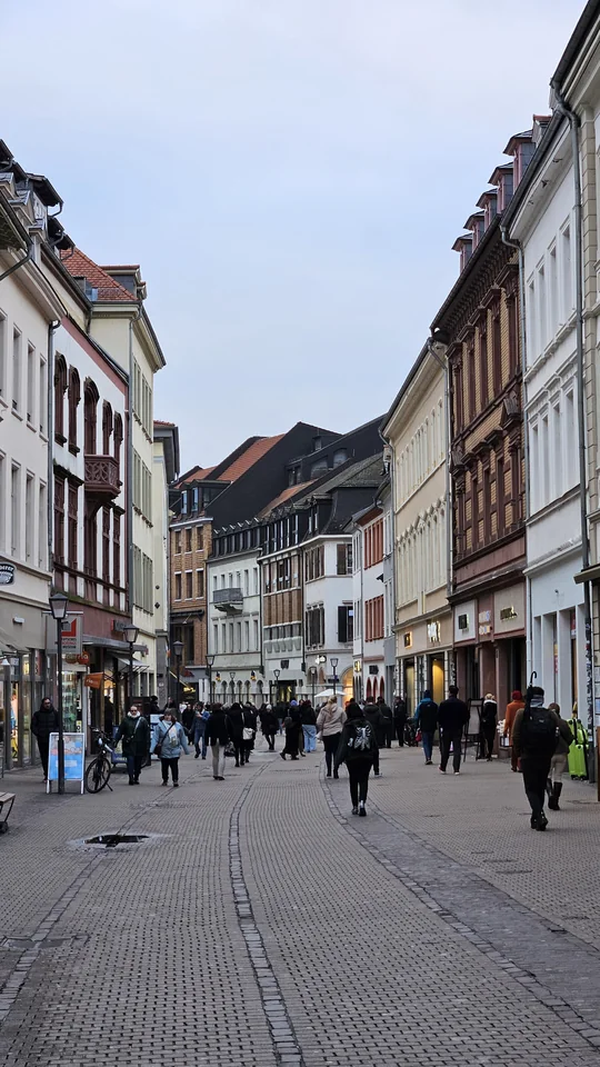 海德堡老城 Hauptstraße 主街午後街景